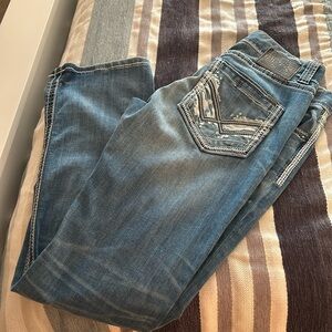 Men’s Buckle Black Jeans